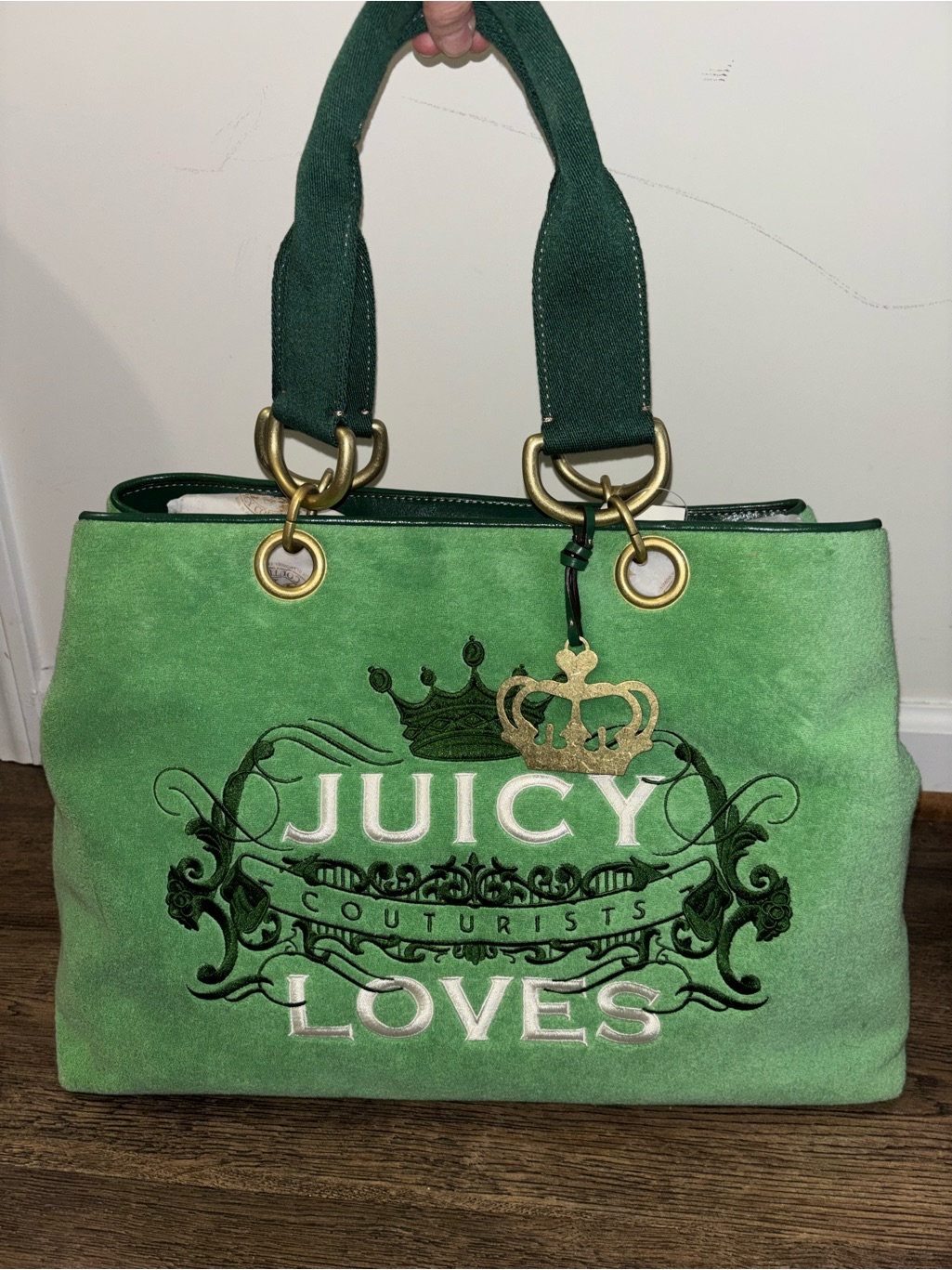Y2k Vintage Juicy Couture Large “Juicy Loves” Tote Bag
